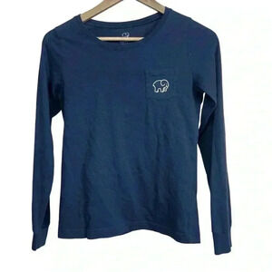 Ivory Ella Navy Long Sleeve | Size Small